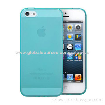Smooth TPU Cases for iPhone 5, Lightweight, OEM and ODM Orders Welcomed